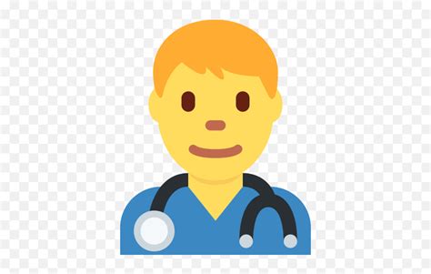 Man Health Worker Emoji Emoji Doctordoctor Emoji Free Transparent