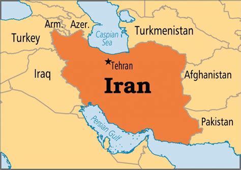 Bản đồ Hành Chính đất Nước Iran Iran Map Phóng To Năm 2023