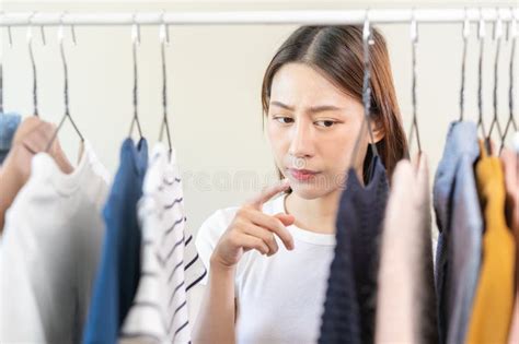 Choice Of Clothesnothing To Wear Attractive Asian Young Woman Girl