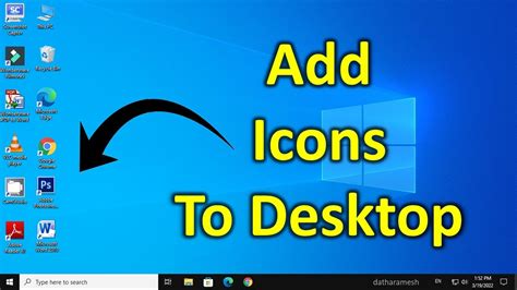 How To Add App Icons To Desktop In Windows 10 Youtube