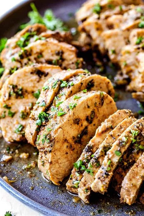 You can add additional ingredients to the brine if you'd like to add more flavor, but i've found that this simple brine recipe is enough. BEST Baked Pork Tenderloin with Garlic Herb Butter | Pork ...