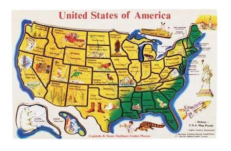 Usa Map Wooden Jigsaw Puzzle A Mighty Girl
