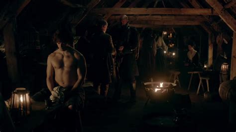 Auscaps Sam Heughan Shirtless In Outlander Rent