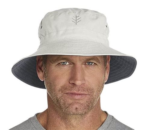 Mens Outdoor Sun Protection Wide Brim Bucket Sun Hat With Neck Face Flap