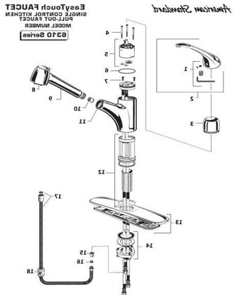 100008 in stock, 2 available: Moen Single Handle Kitchen Faucet Parts Diagram | Review ...