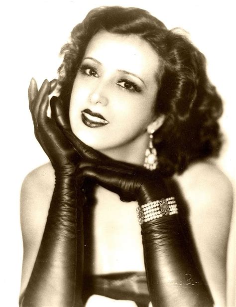Estelle Taylor Wearing Long Leather Gloves 1930s Leather Gloves