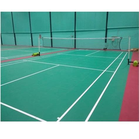 Le sport indoor à chalezeule avec bbf stadium. Green Synthetic Vinyl Badminton Court Flooring, For Indoor ...
