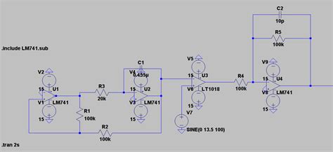 Electronic Making A Triangle Wave On Ltspice Using Lm741 Opamp