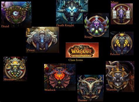 World Of Warcraft Class Icons By Yourmusicownsme On Deviantart