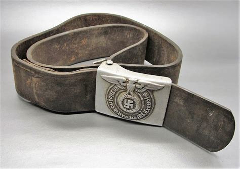 Ss Emncos Belt Buckle By Rzm 82238 Ss With 1938 Dated Belt