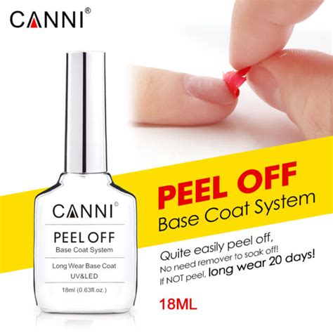 This helps the peel come off in a more satisfying piece. PASO N2 Peel Off Base Coat CANNI 18ml (fácilmente quitable ...