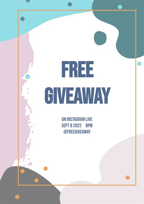 Giveaway Template Free Printable Templates