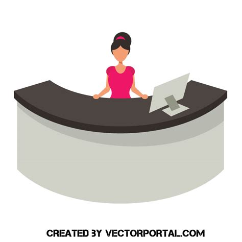 Hotel Reception Counter Royalty Free Stock Svg Vector And Clip Art