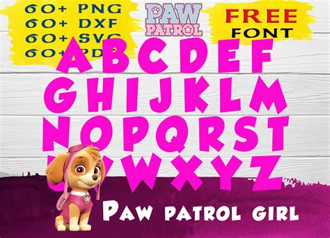 Paw Patrol Alphabet Svg Free 137 Svg Png Eps Dxf File