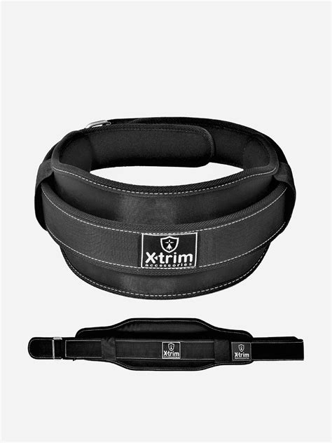 Buy Xtrim Dura Weightlifting Belt For Back Support Black Medium For