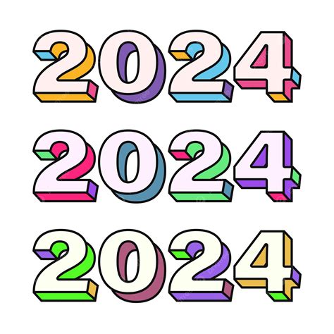 Gambar Berwarna Warni Selamat Tahun Baru 2024 Dalam 3d Selamat Tahun