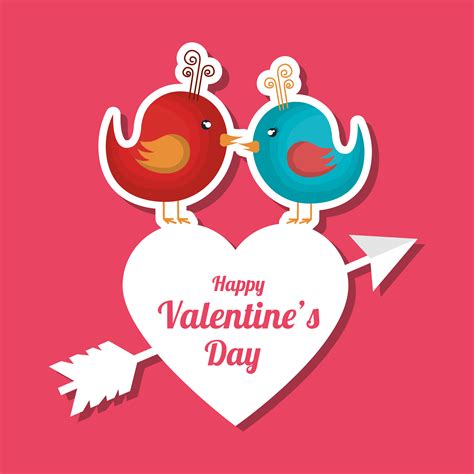 Happy Valentines Day Card Vector Illustration Design 44 Files