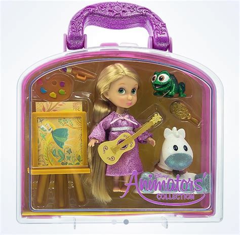 Disney Animators Collection Rapunzel And Friends Mini Doll Play Set Grooming Brush Hairbrush