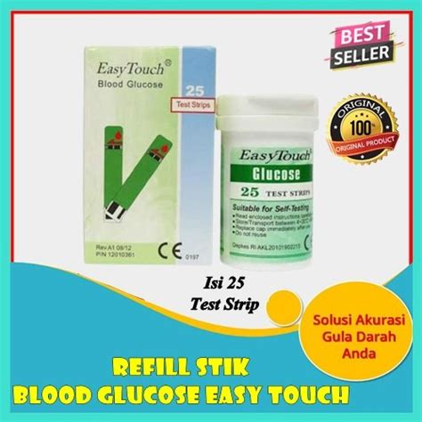 Jual Promo Strip Cek Gula Darah Easy Touch Isi Test Strips Refill Easy Touch Gula Darah Isi