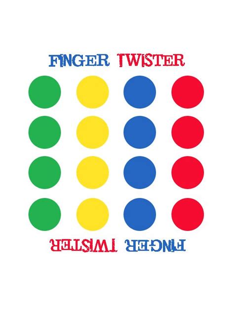 Inside Recess Finger Twister Twister Classroom Games