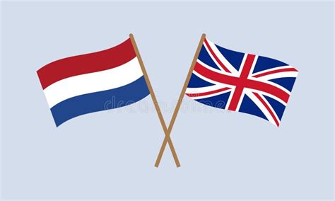 netherlands vs british britain saint helena smoky mystic flags placed side by side thick