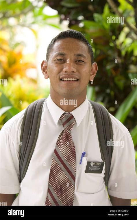 American Missionary From The Church Of Jesus Christ Of Latter Day Saints Preaching On Funafuti