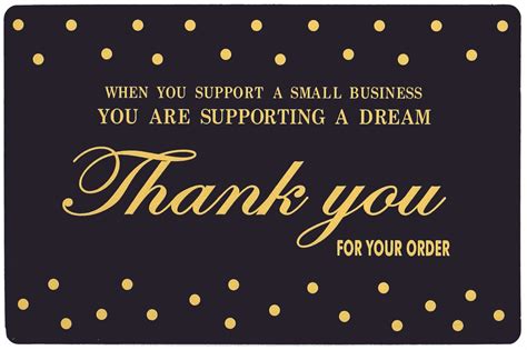 Thank You Cards Small Business 100 Pack Business Card