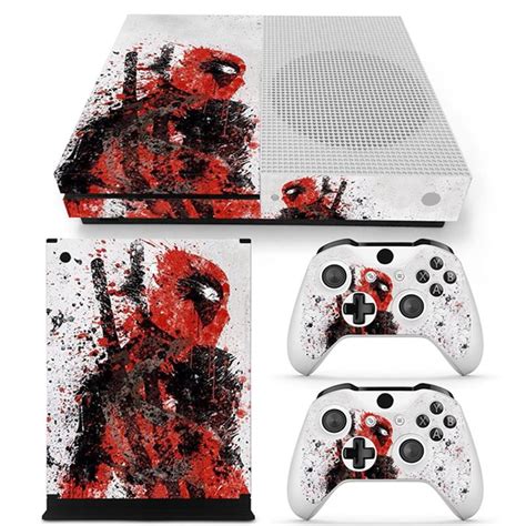 Deadpool Decal Skin Sticker Cover Protector For Xbox One Slim Console