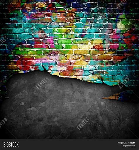 Graffiti Brick Wall Image And Photo Free Trial Bigstock