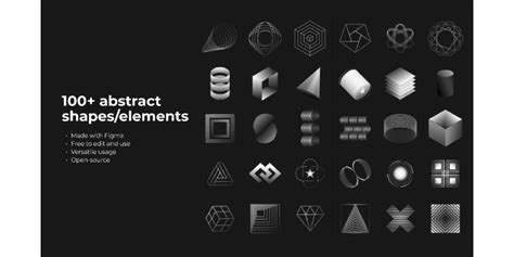 100 Abstract Shapeselements Figma Community