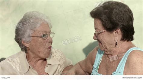 Active Retirement And Old Women Two Elderly Female Friends Laughing