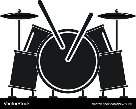 Musical Drums Icon Simple Style Royalty Free Vector Image