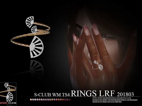 Rings 201803 Lrf By S Club Wm At Tsr Sims 4 Updates