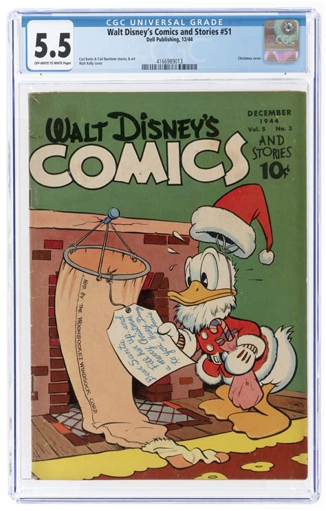hake s walt disney s comics and stories 51 december 1944 cgc 5 5 fine