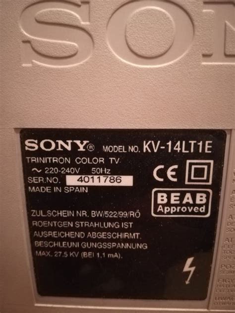 Sony Trinitron Kv 14lt1e Ispravan