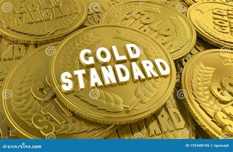Gold Standard Highest Best Example Coins Money Comparison 3d