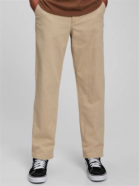 Teen Loose Fit Khakis With Washwell Gap