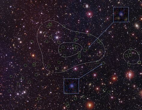 Galaxy Cluster Spotted In Early Universe Sky And Telescope Sky