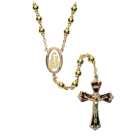 Divine Mercy Gold Rosary Ewtn Religious Catalogue