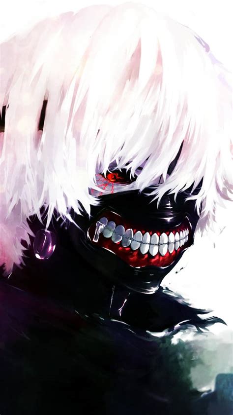 Anime Boy Mask White Haird 640x1136 Download Hd Wallpaper