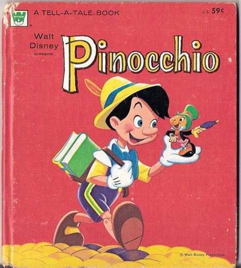 Walt Disney Pinocchio Vintage Whitman Tell A By Mylittlebookgarden