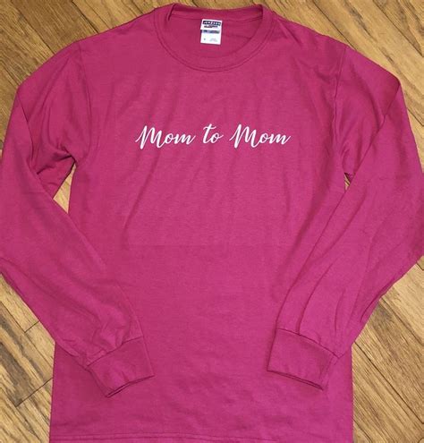 Mom To Mom Long Sleeve Tshirt Men Mens Tops Mens Tshirts