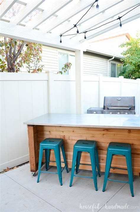 These stylish kitchen island ideas offer storage, extra surface space, functionality, and more to any and every home. Outdoor Kitchen Island Build Plans - Houseful of Handmade