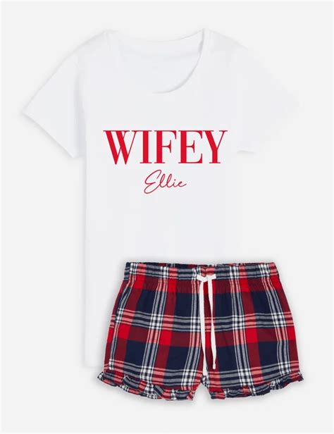 Personalised Wifey Pyjama Set Dollymix Mands