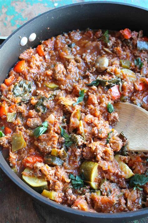 Paleo Ground Beef Spaghetti Squash Skillet Smile Sandwich