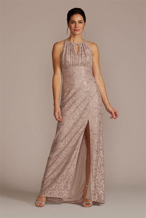 Stretch Lace Sheath Dress With Embellished Keyhole Oleg Cassini Wbm2830 Wbm2830 13390