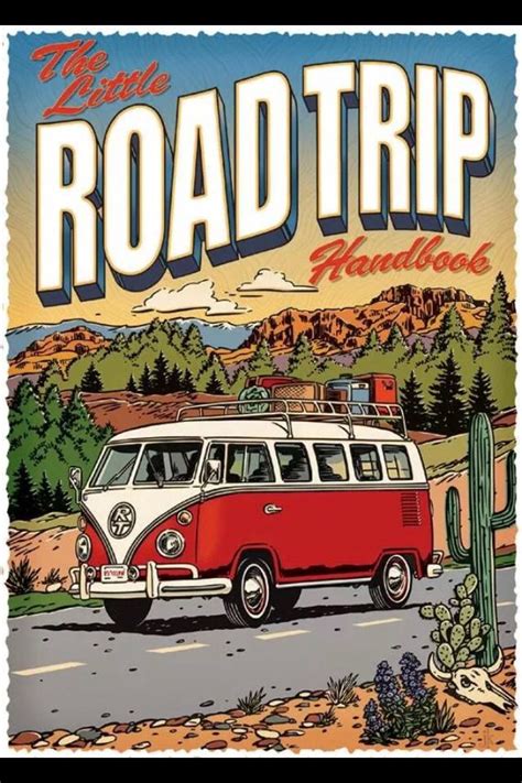 Road Trip Retro Poster Retro Travel Poster Vintage Posters