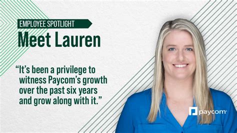 Employee Spotlight Meet Lauren Paycom Careers