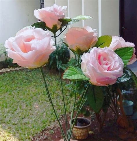 Jual Bunga Mawar Artificial Pink Muda Di Lapak Nilaerna Store Bukalapak
