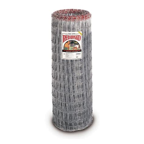 Red Brand Horse Fence 100 Ft X 4 Ft 125 Gauge Silver Steel Woven Wire